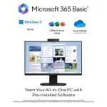 ASUS All-in-One PC V440VAB-KBC3005WS – Core 3 100U, 8GB DDR5, 256GB SSD, 23.8" FHD AIO