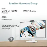 ASUS All in One PC V470VAB-KWC3003WS – Core 3 100U, 8GB DDR5, 512GB SSD, 27" FHD AIO