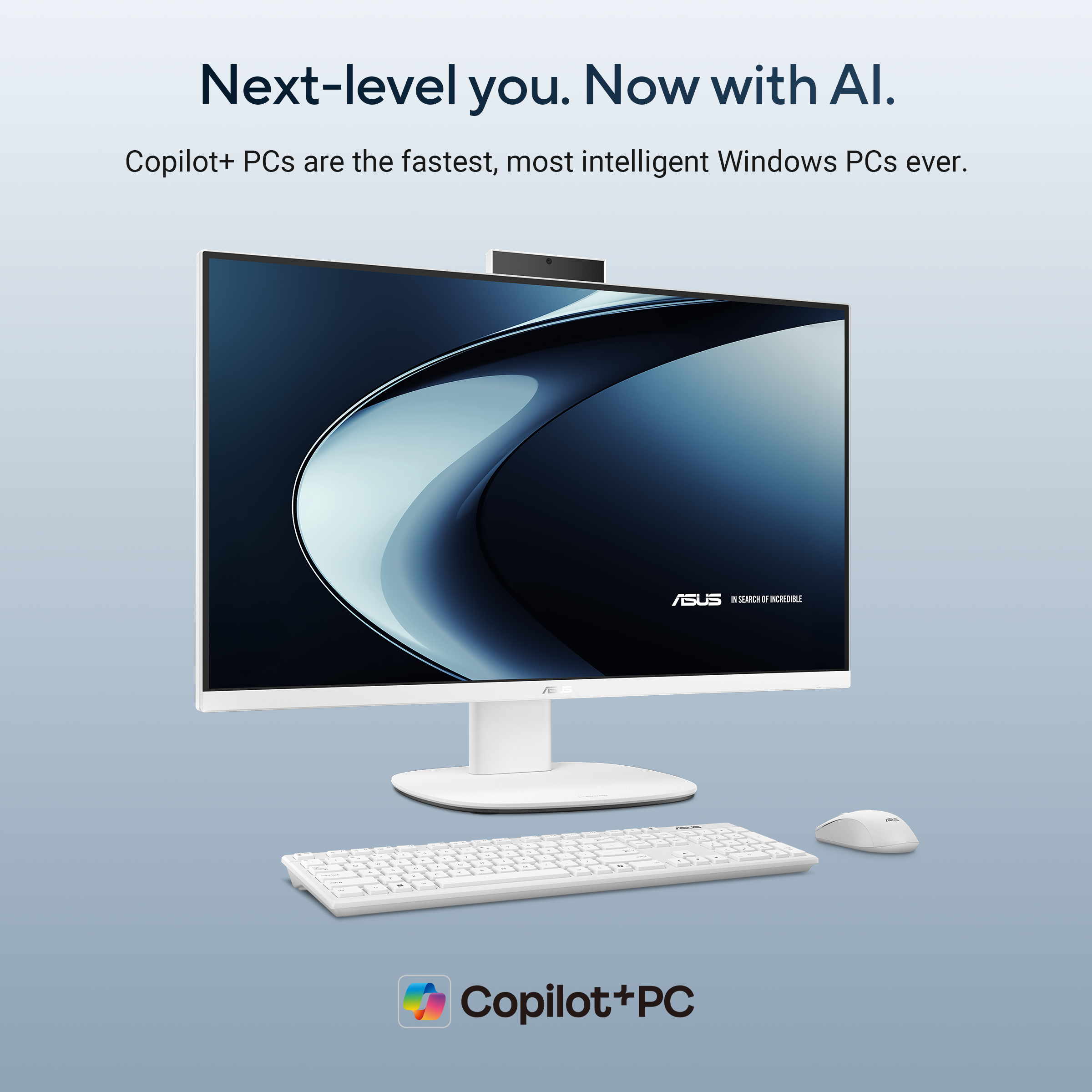 ASUS All-in-One PC VM441QA-TWAP001WS – Qualcomm Snapdragon X, 16GB LPDDR5, 512GB SSD, 23.8" FHD Touch AIO