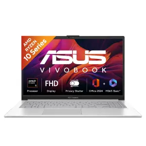 ASUS Vivobook 15 E1504FA-BQ2113WS Laptop – AMD Ryzen 5 40, 16GB DDR5 RAM, 512GB SSD, 15.6-inch FHD Display, Windows 11 Home, Cool Silver Laptop
