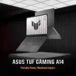 ASUS TUF Gaming A14 FA401EA-RG020WS Laptop – AMD Ryzen AI Max+ 392, 32GB LPDDR5X RAM, 1TB SSD, 14-inch 2.5K 165Hz Display, 73Wh Battery, Jaeger Gray Laptop