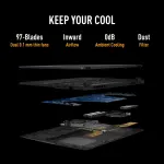 ASUS TUF Gaming A14 FA401EA-RG020WS Laptop – AMD Ryzen AI Max+ 392, 32GB LPDDR5X RAM, 1TB SSD, 14-inch 2.5K 165Hz Display, 73Wh Battery, Jaeger Gray Laptop