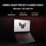 ASUS TUF Gaming A16 FA608UMI-TU288WS Laptop, AMD Ryzen 7 260, NVIDIA GeForce RTX 5060 8GB, 16GB DDR5 RAM, 512GB SSD, 16-inch FHD+ 144Hz Display, Windows 11 Home Laptop