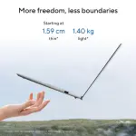 ASUS Vivobook S 14 S3407AA-SF059WS Laptop – Intel Core Ultra 5 325, 16GB DDR5 RAM, 512GB SSD, 14-inch OLED WUXGA Display, Windows 11 Home, Cool Silver
