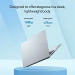 ASUS Vivobook 16 X1607AA-MB038WS Laptop – Intel Core Ultra 5 325, 16GB DDR5 RAM, 512GB PCIe 4.0 SSD, 16-inch WUXGA Display, Windows 11 Home, Cool Silver