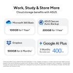 ASUS Vivobook 16 X1607CA-MB349WS Laptop – Intel Core Ultra 5 225H, 16GB DDR5 RAM, 512GB PCIe 4.0 SSD, 16-inch WUXGA Display, Windows 11 Home, Quiet Blue Laptop