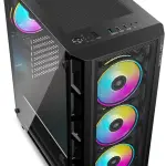 ANT Esports 510 Air ARGB Mid Tower Gaming Cabinet – E-ATX Support, 4 Pre-Installed ARGB Fans, Tempered Glass Side Panel