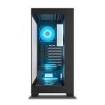 ANT Esports Crystal X7 ARGB Mid Tower Cabinet – Panoramic Tempered Glass, 7 Pre-Installed Fans, USB Type-C