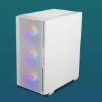 ZEBRONICS ZEB-CORA Mid Tower Gaming Cabinet with 4 Multicolor LED Fans and Tempered Glass Side Panel