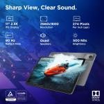 Lenovo Idea Tab Smartchoice 5G Tablet – 8GB RAM, 256GB Storage, 11-inch 2.5K 90Hz Display, MediaTek Dimensity 6300, Luna Grey