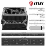 MSI MAG A550BN 550W 80 Plus Bronze SMPS