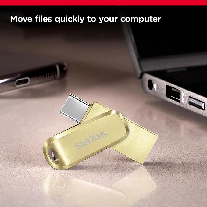 SanDisk Ultra Dual Drive Luxe USB Type-C 128GB (Gold)