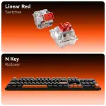 Zebronics ZEB-Max Ninja 104W Wireless Mechanical Gaming Keyboard
