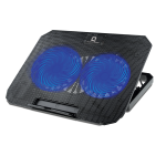 Expert QCP-610 Extra Cool Cooling Pad, Comfort View, Folding Stand, Multi-Size Use, Holding Heat Dissipation (Dual Fan)